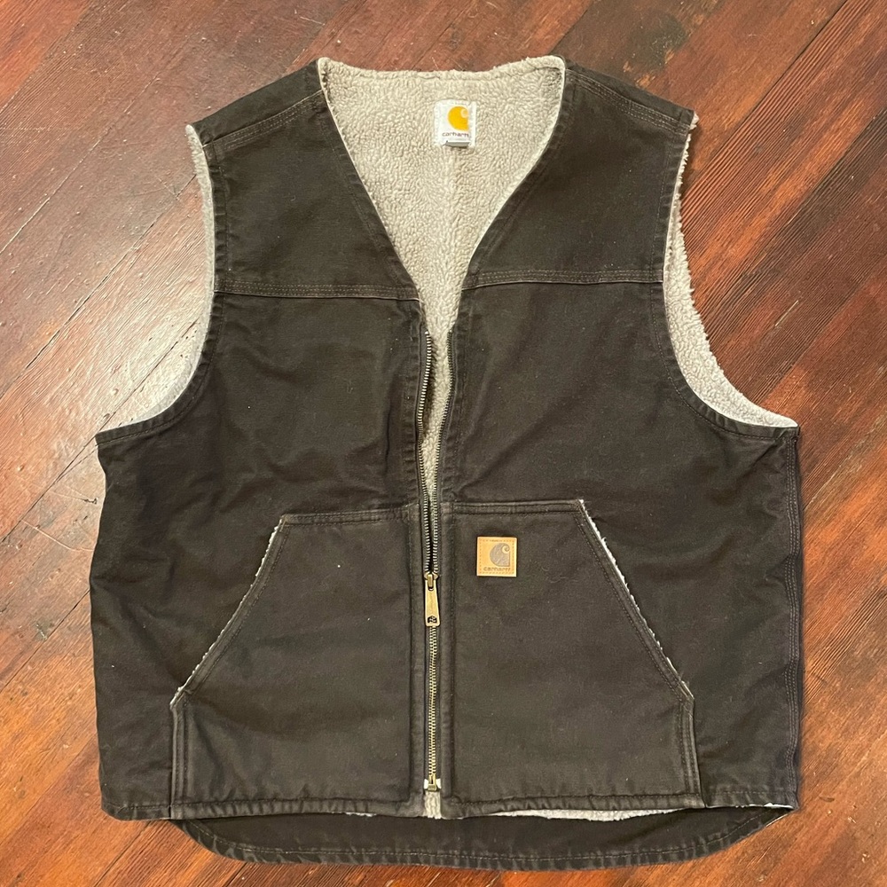 Carhartt Washed Duck Sherpa-Lined Vest